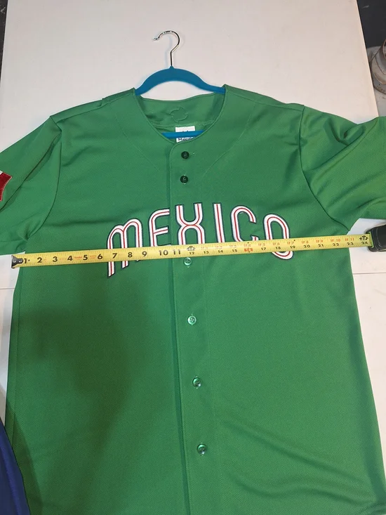 Majestic Mexico Green Baseball Jersey - Picture 5 of 8